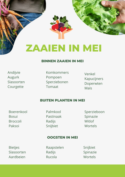 Zaai- en plantkalender mei 